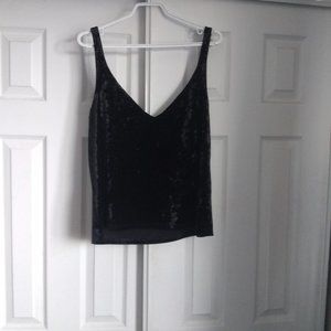 H&M Crushed-velvet Camisole Top